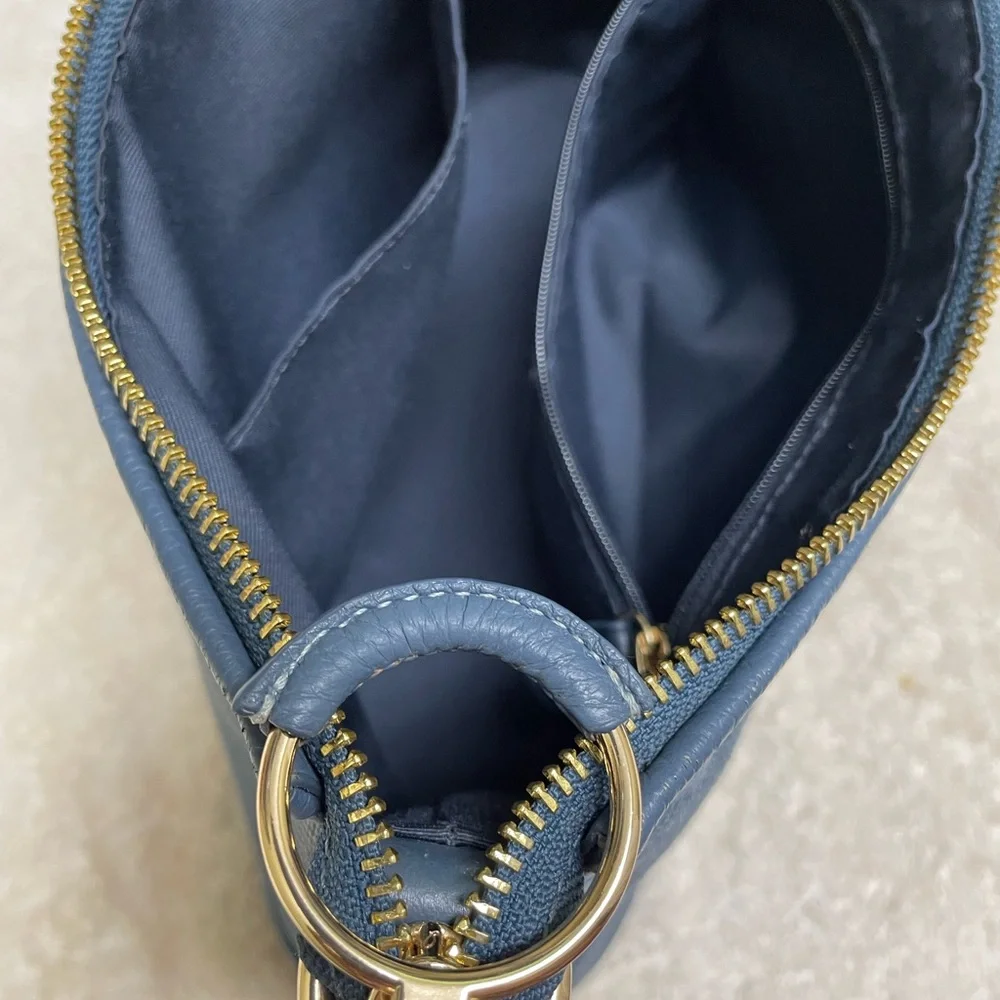 Coach Ellis Crossbody Bag with Gold Accents Color Midnight Blue - Picture 6 of 12